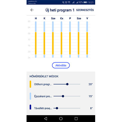Adax Wifi applikáció programok
