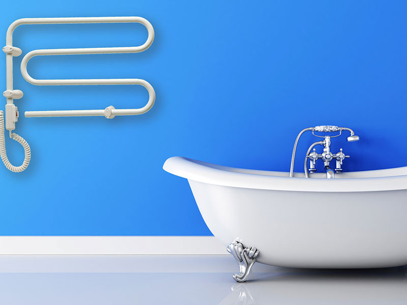 Adax HKT elektromos törölközőszárító  fürdőkáddal